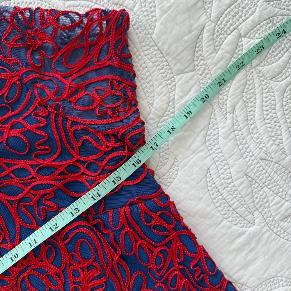 NWT - JS Collections - Soutache Sheath Knee Length Dress - Poppy Navy - Picture 13 of 16